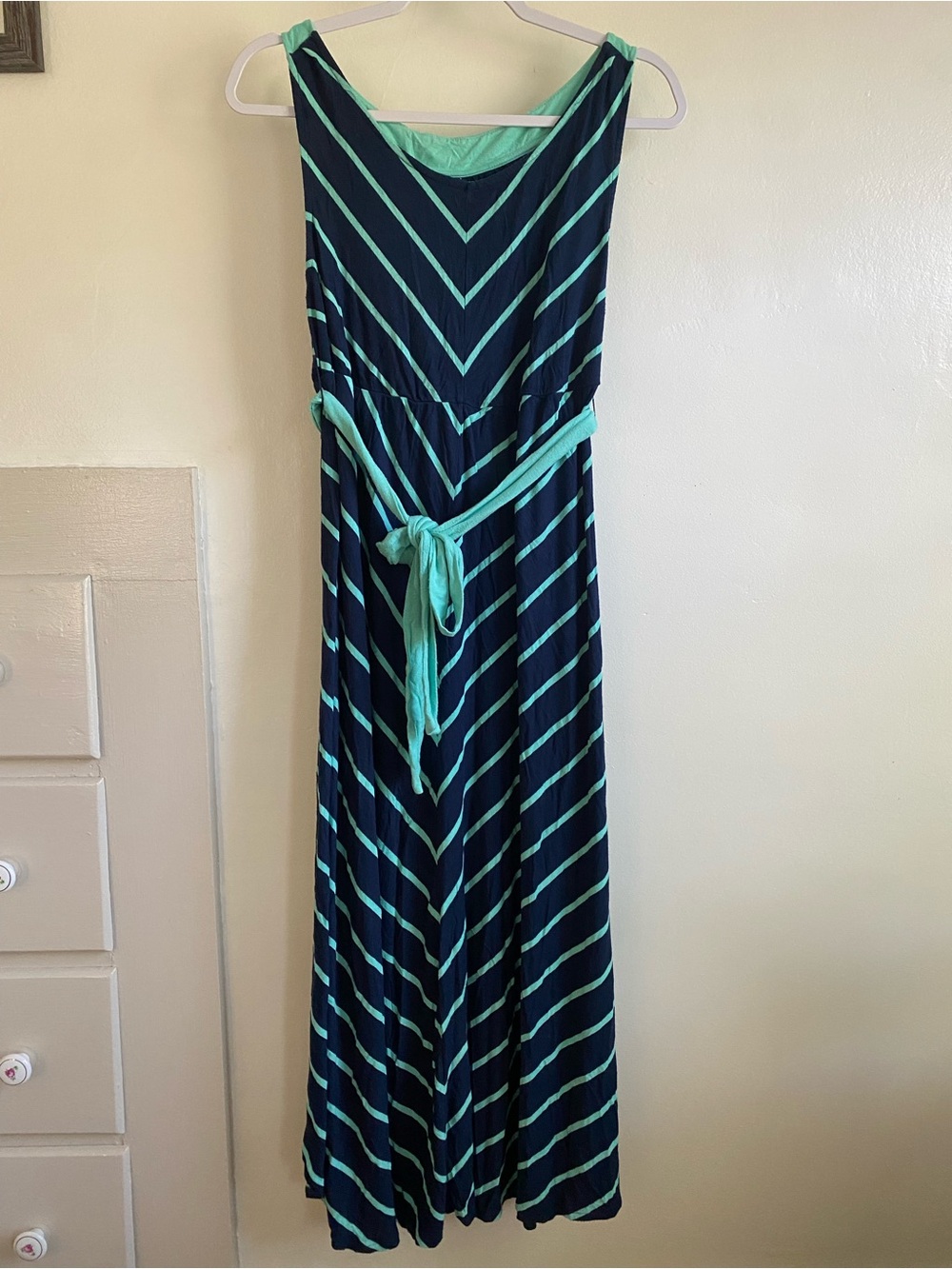 Liz Lange Striped Striped Maternity Maxi Dress
